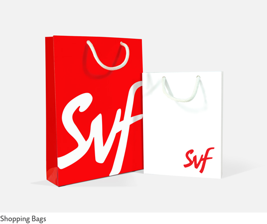 Brand identity on Bags | Corporate gift packaging | SVF