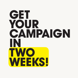 Get AD campaign in two weeks - Zero Budget Agency