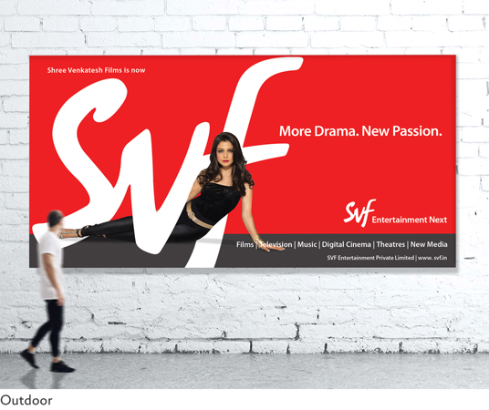 SVF Rebranding campaign hoarding with Koel Mullick